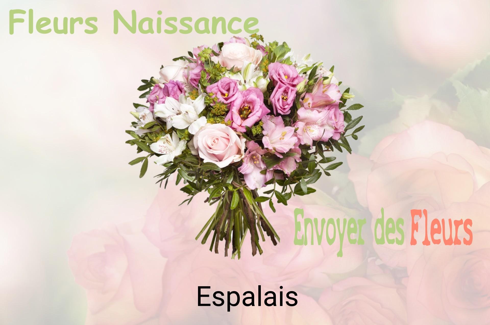 Bouquet de fleurs de naissance livré à Espalais